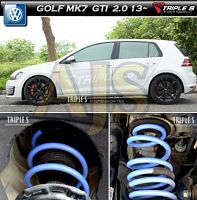 Triple S пружины под занижение VW Golf GTI 2.0, TDI 1.6
