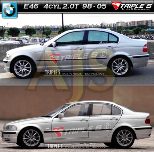 Triple S пружины под занижение BMW E46 4 cyl фото 2