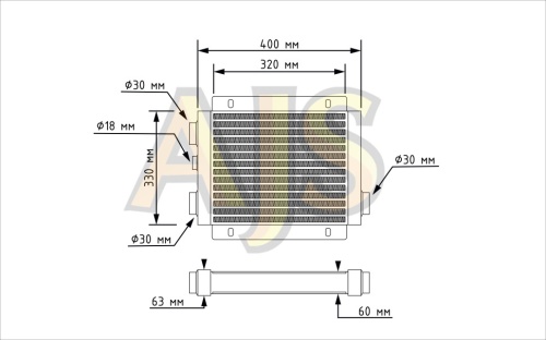 Радиатор масляный для гидравлических систем BWR11 фото 2