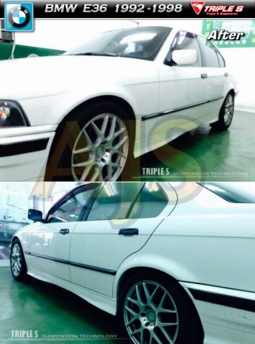 Triple S пружины под занижение BMW E36 фото 2