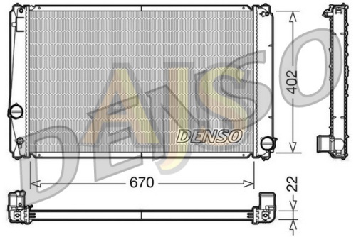 Радиатор двигателя Denso Toyota Rav 4 A30, A40 05-19 MT фото 2