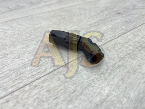 Фитинг AJS черный AN6 45 градусов усиленный фото 3