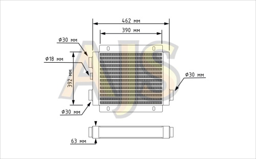 Радиатор масляный для гидравлических систем BWR16 фото 2
