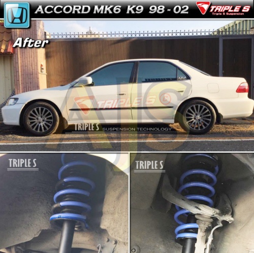 Triple S пружины под занижение Honda Accord MK6 K9 фото 2