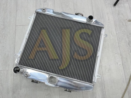 Радиатор алюминиевый УАЗ 469 под ручной стартер 70мм MT AJS фото 8