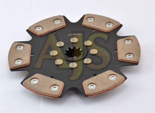 диск сцепления керамический AJS ВАЗ 2101-2107 Getrag BMW, 6 лепестков, бездемпфер, металлокерамика фото 3