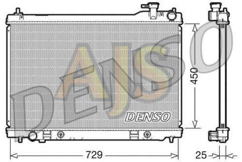 Радиатор двигателя Denso Infiniti FX35 S50 VQ35DE 02-08 фото 2