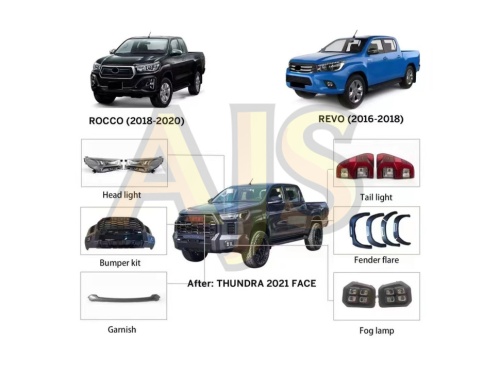Обвес в стиле Tundra для Toyota Hilux Revo, Rocco 2015-2020 фото 9