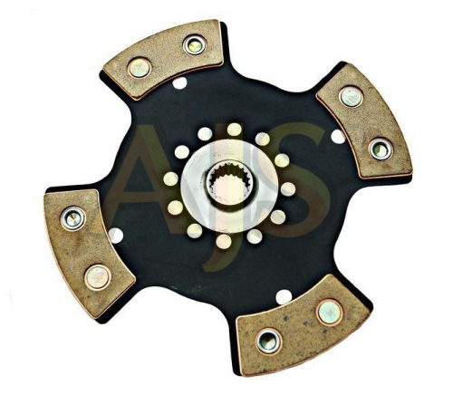 диск сцепления керамический AJS ВАЗ 2121 4 лепестка, бездемпфер, металлокерамика фото 2