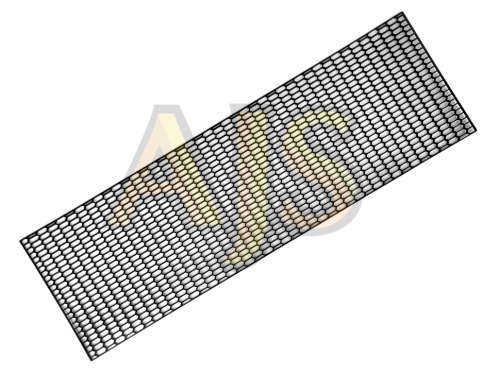 Сетка алюминиевая для бамперов 100х30 черная (ромб сетка) фото 5