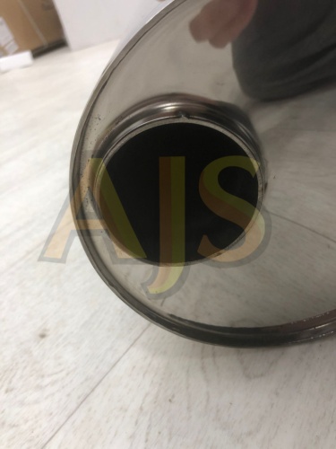 Бочка выхлопная AJS ES V type круглая 450 мм (вынос-вынос) фото 6